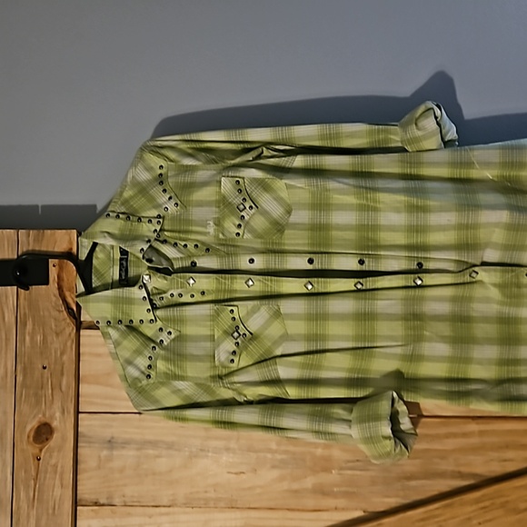 Dress - western style, green, size small - Picture 1 of 4